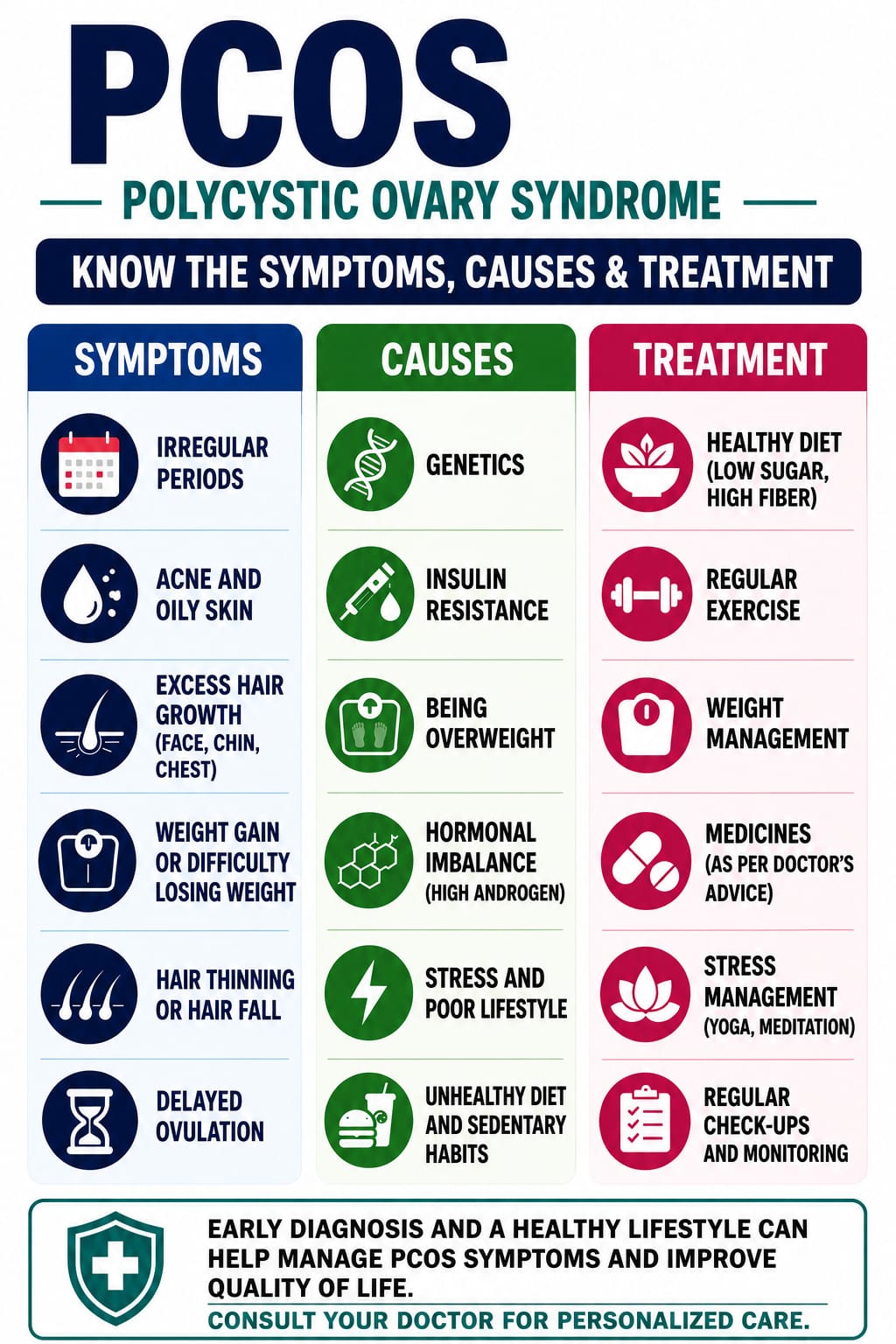 What is PCOS? Symptoms, causes, diagnosis and treatment